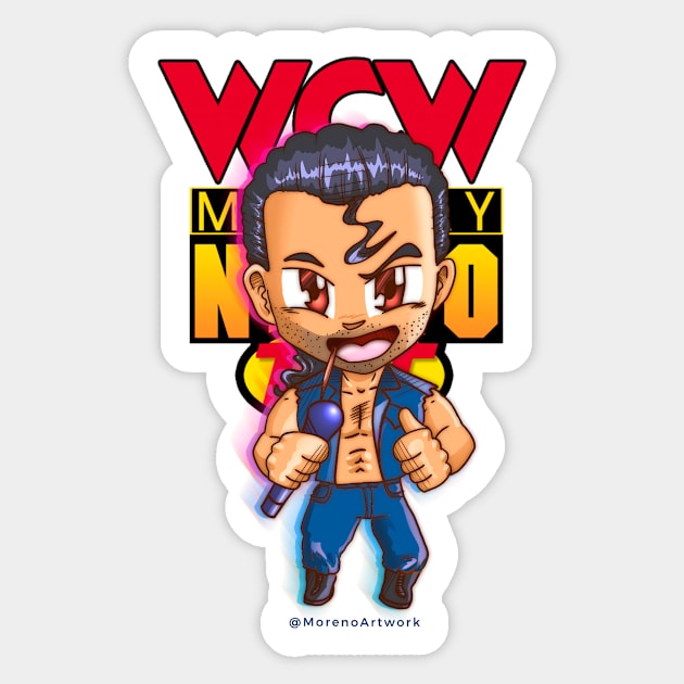 Chibi Scott Hall tribute (debut ver.) Sticker by MorenoArtwork